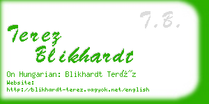 terez blikhardt business card